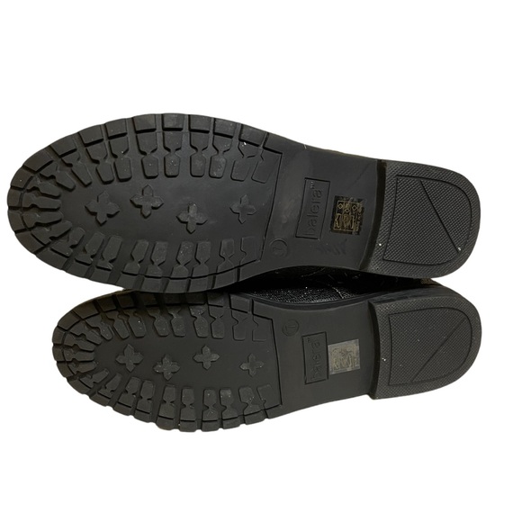 Balera Glitter Black Combat Boots - Picture 4 of 6